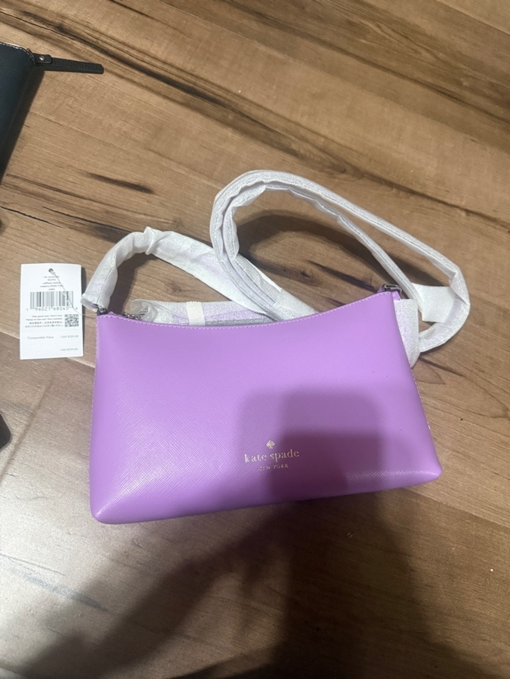 kate spade Lilac Purple Saffiano Crossbody Bag